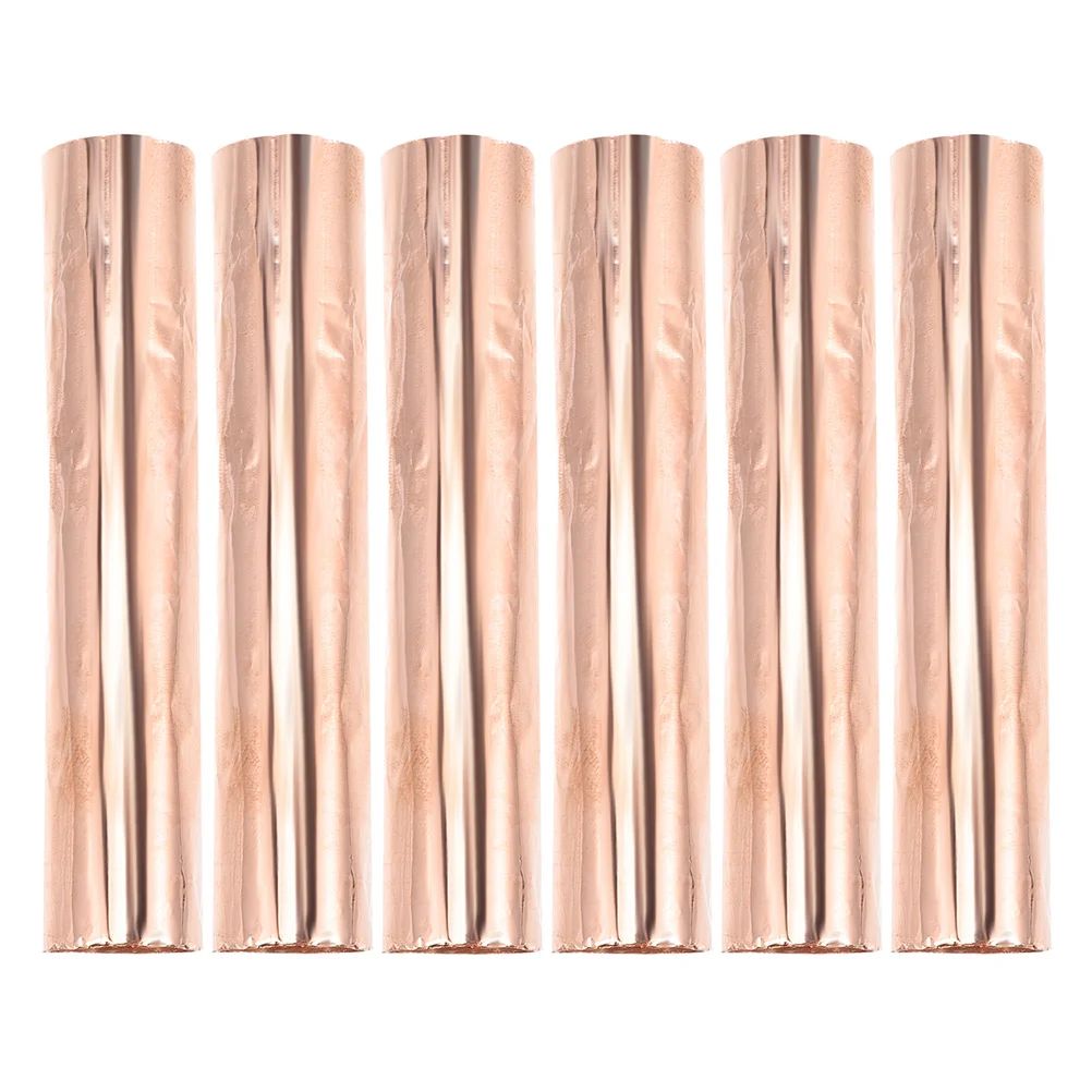 

6pcs 6 Rolls Foil Sheet 0.1Mm Thick For Electrical Repair Diy Projects Craft Metal Sheets Copper Sheet Metal Copper Sheets For