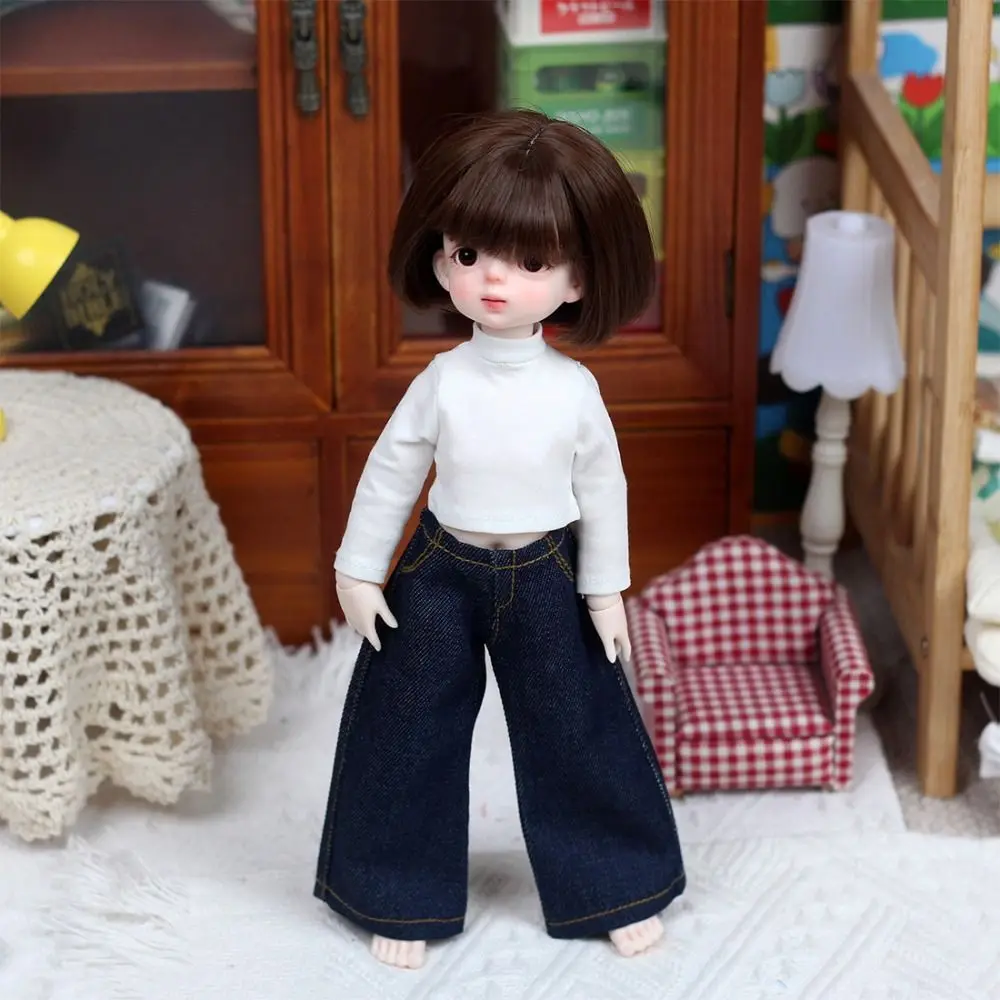 ジーンズ 1/6 BJD 人形ダウンジャケットクールかわいい 30 センチメートル人形服ファッション秋と冬スタイル人形アクセサリー女の子のおもちゃギフト