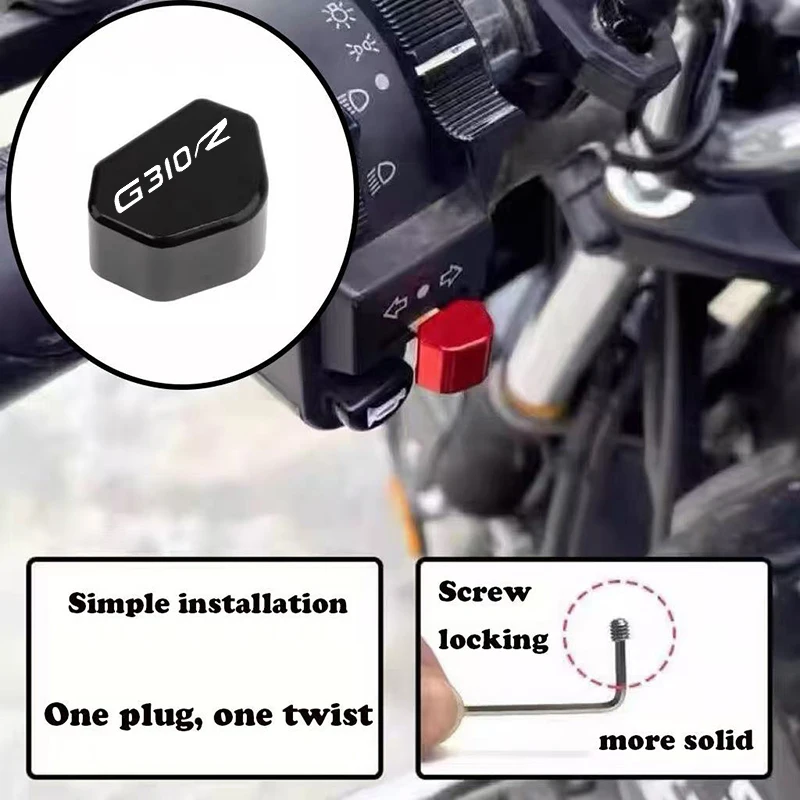 Motorcycle Turn Signal Switch Button Replace Decorate For BMW G310R G310 R G 310 R Steering Switch Accessories CNC Locomotive