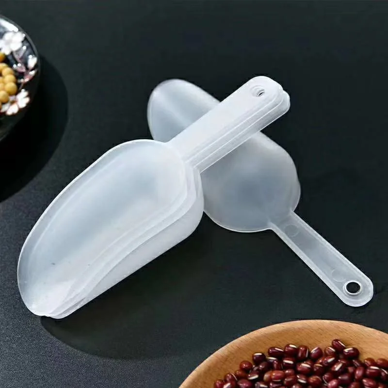 Mini Plastic Ice Shovel Kitchen Flour Food Candy Ice Cream Scoop Dessert Pelles Bonbons Beans Scoops Party Buffet Small Tools