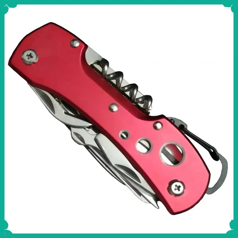 Multitool Knife 11 in 1 - Swiss Survival Fold Gear Knife for Pocket Hunting, Outdoor Camping, and Multifunctional Survival