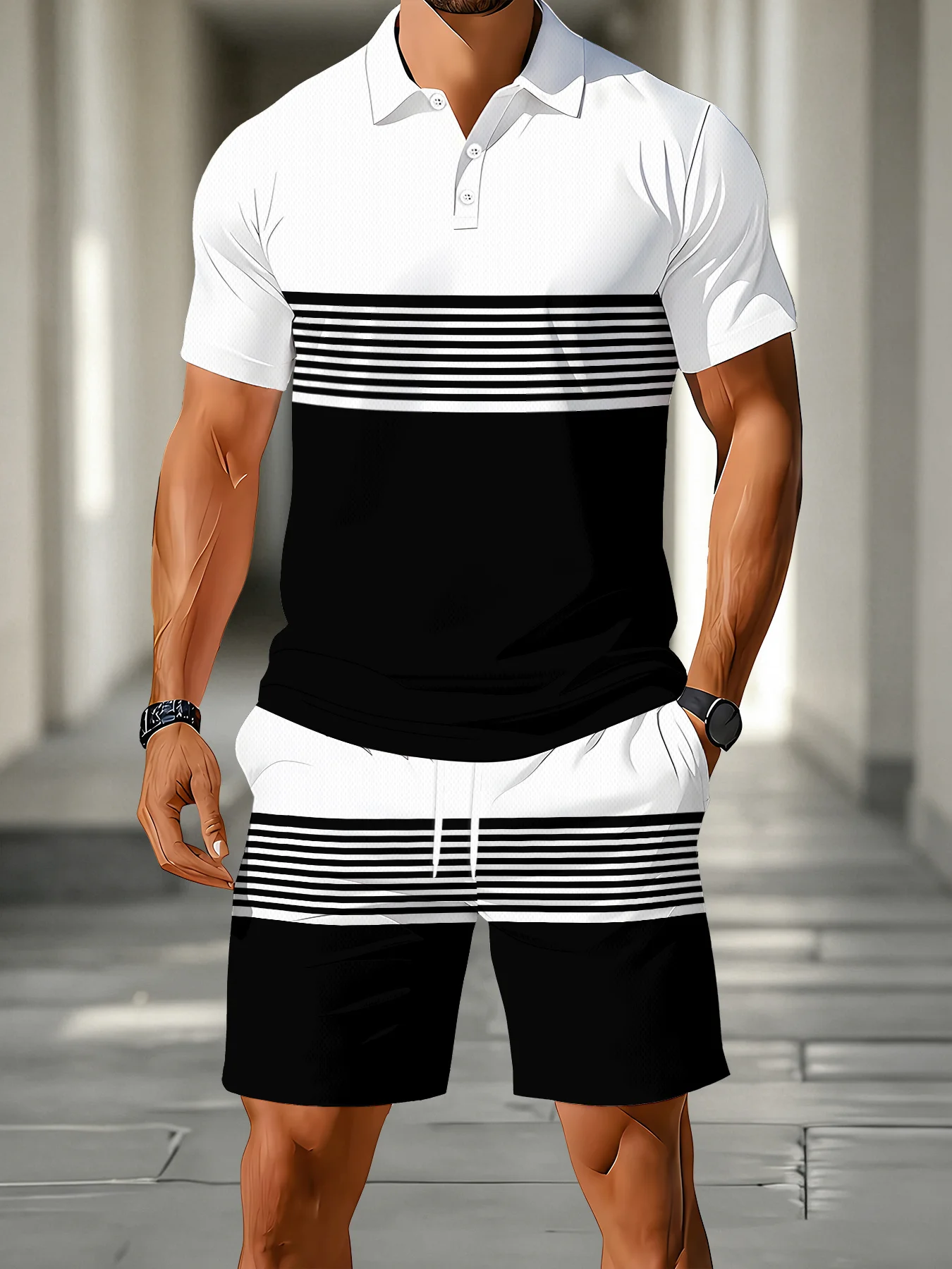 2026 Summer Men's Polo Set - 3 - đánh giá và giá Summer Clothing Shops