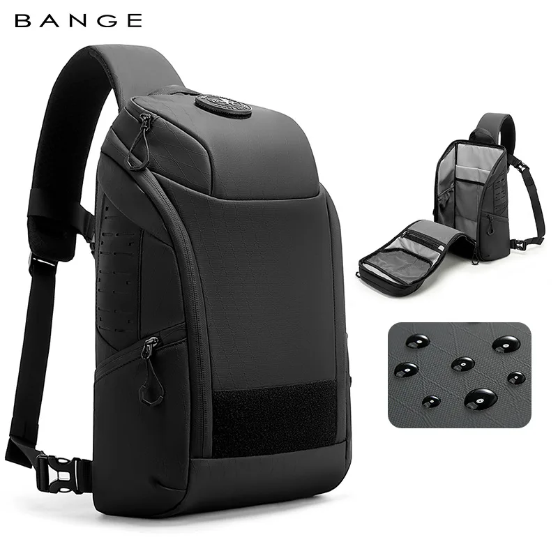

BANGE outdoor cycling breast bag multifunctional wear-resistant men's crossbody bag large capacity urban hiking bag