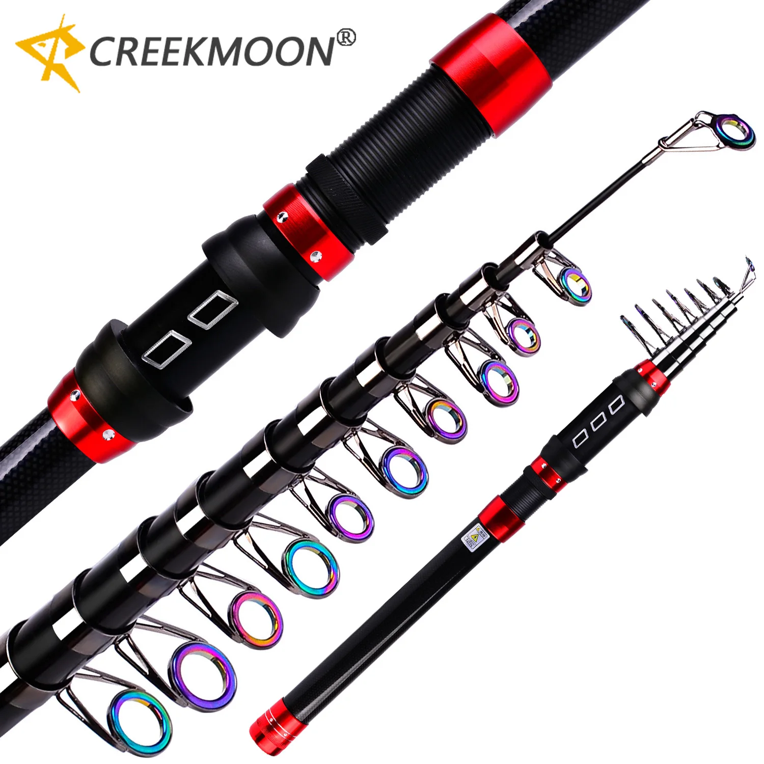 

Карбоновая телескопическая морская удочка из углеродного волокна, сверхлегкая удочка из углеродного волокна, портативная спиннинговая удочка для удочки 1,2-2,1 м T4