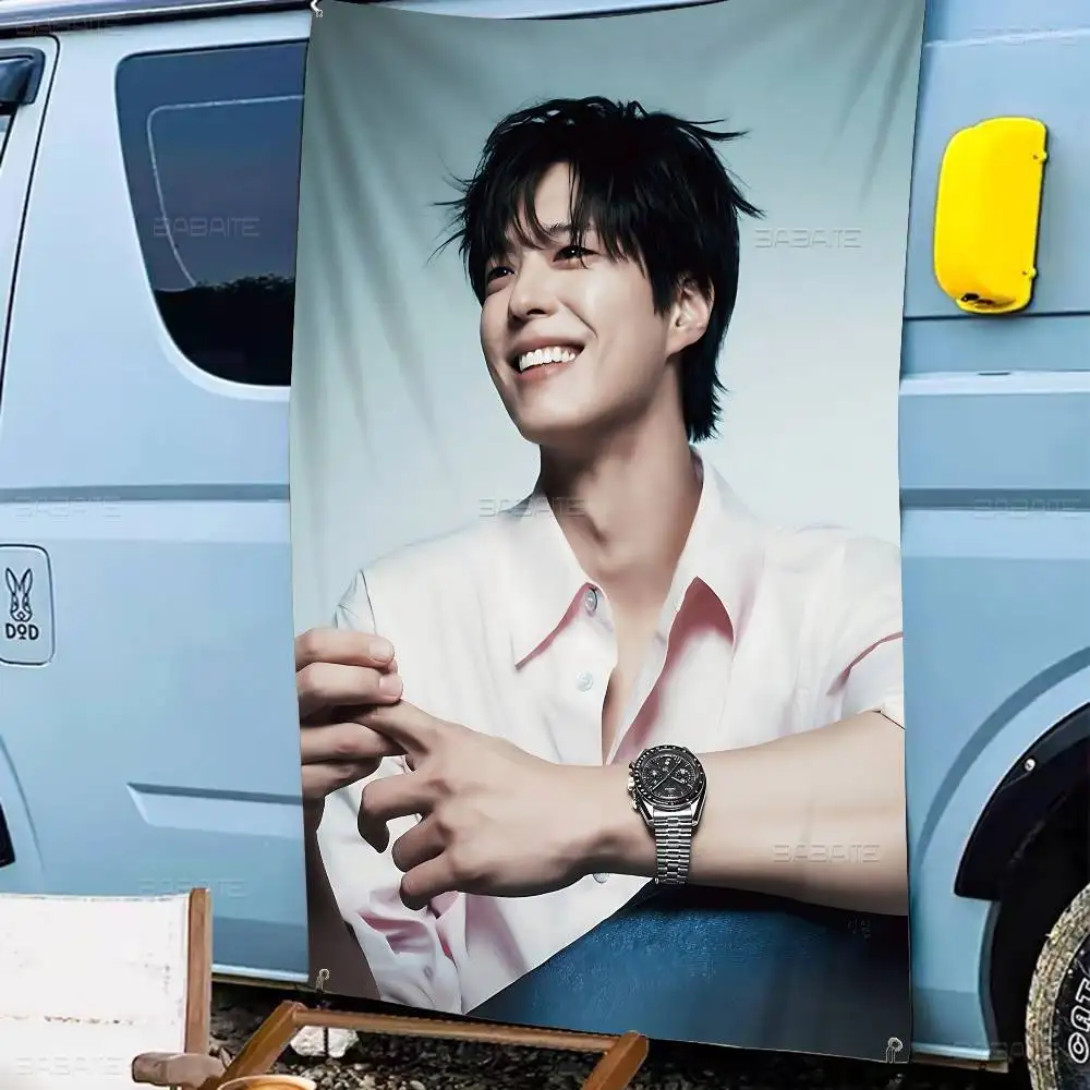 1 قطعة Kpop بارك بو اللثة الكلاسيكية DIY بها بنفسك العلم للأسرة مجموعة صور غرفة المعيشة المنزل النوم ديكور جدار ديكور فني راية