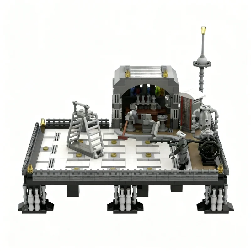 

1117pcs MOC NEBULA STATION GAS DINER Space Model Building Blocks Toy Gift Creative Display Collectible Desk Premium Adult Kids