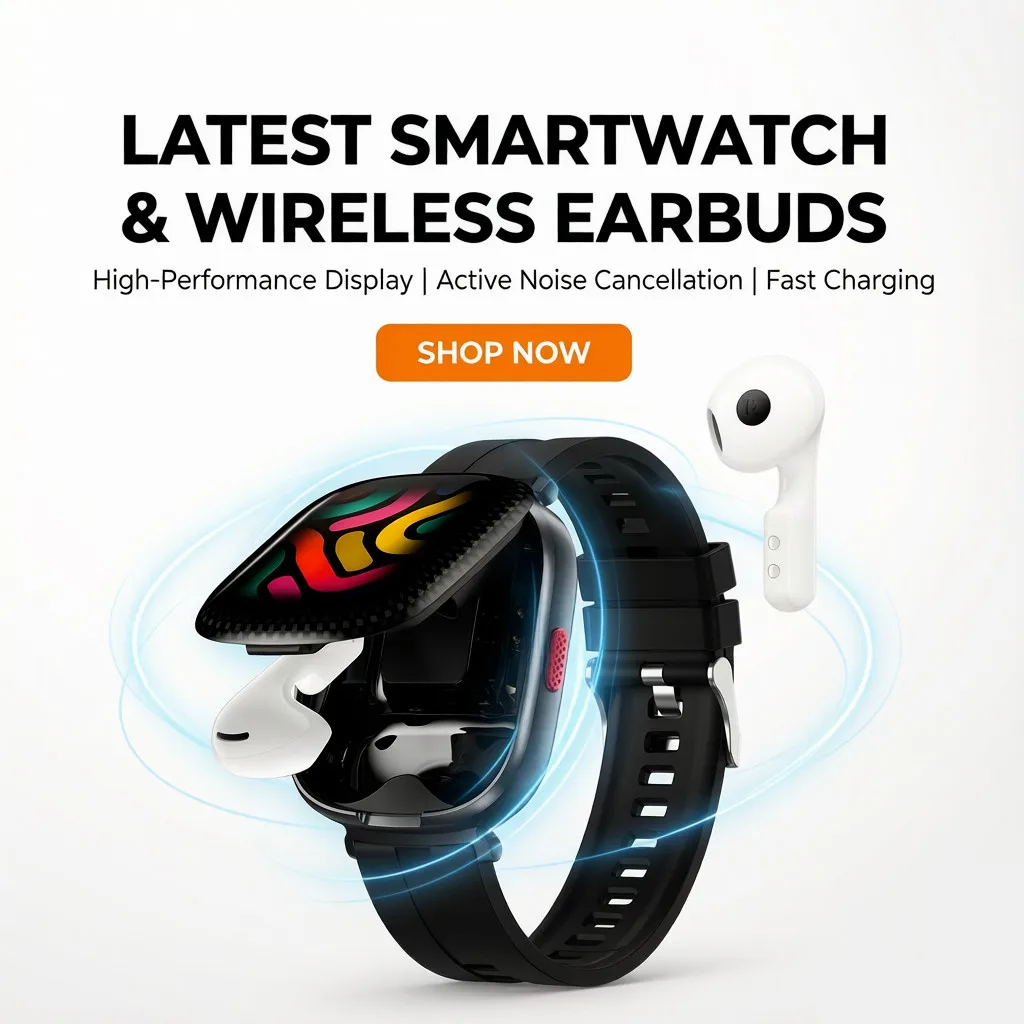 Smart Watch Bluetooth Earphones AI Assistant Sports Tracking Remote Camera Bluetooth Call 2 in 1 TWS Earphone Music Smartwatch