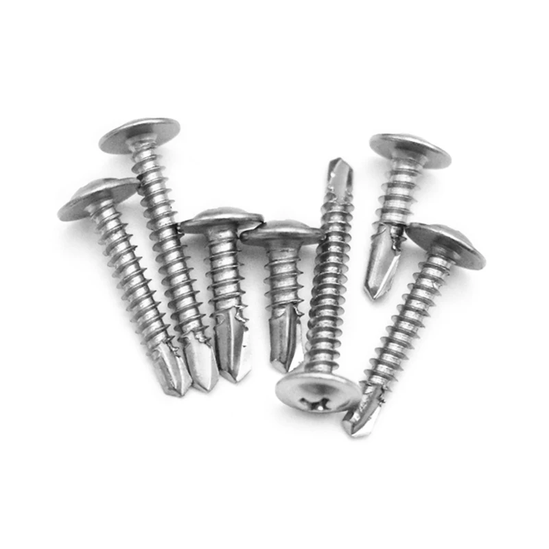 660 قطعة برغي حافر ذاتيًا # 8 # 10 410 برغي من الفولاذ المقاوم للصدأ ذاتي التنصت لصفائح الخشب المعدنية ذاتية الحفر صندوق النجارة