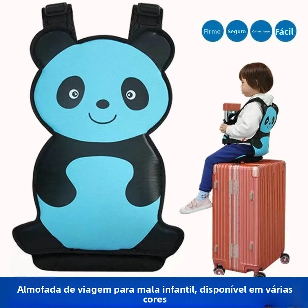 子供用スーツケースシートクッションベビーキャリア荷物旅行用シートパッド座れるベビーセーフティシートストラップクリエイティブギフト