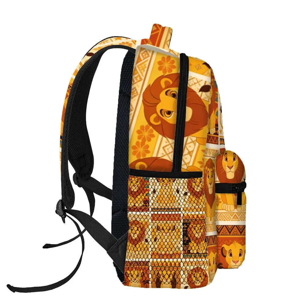 ディズニー ライオンキング バックパック、カジュアルバッグ、大容量、高品質ギフト、パーソナライズされた日常使用