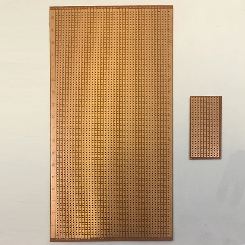 2.5*6.4cm 2.5x6.4cm 1.5mm Thickness 2.54mm Pitch Continuous Hole Baklite DIY Prototype Paper Circuit Printed PCB Universal Board