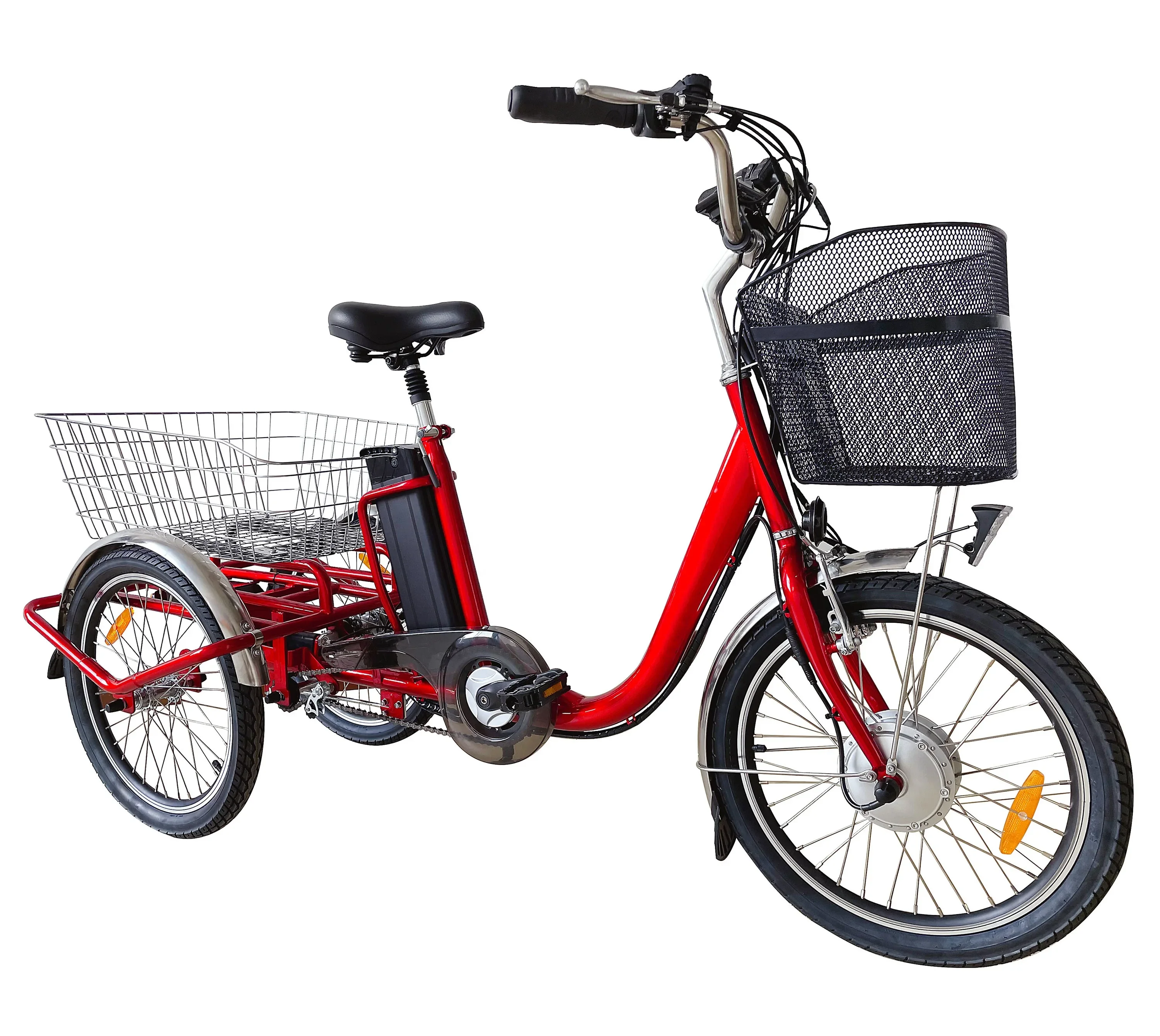 20-Inch Hot Sale 3-Wheel Electric Bicycle for Adults 350W Motor Power 36V Electronic Smart Type Best Choice!