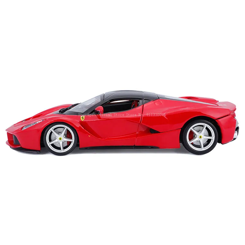 Bburago-Modèle réduit de Ferrari LAFerrari Aperta, véhicule de luxe en alliage moulé sous pression, échelle 1:24, jouet de collection, idée cadeau