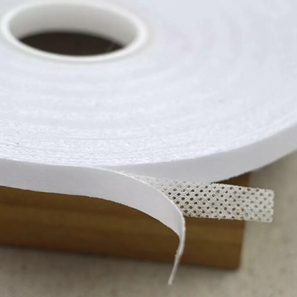 Adhesive Tape Roll White Double Sided Tape for Measuring Tape Quilting Supplies Sewing Patchwork
