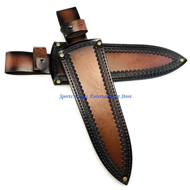 

G7NF Handmade Leather Knifed Sheaths Outdoor Heavy Type Leather Knifed Holder for Outdoor Survival Tool