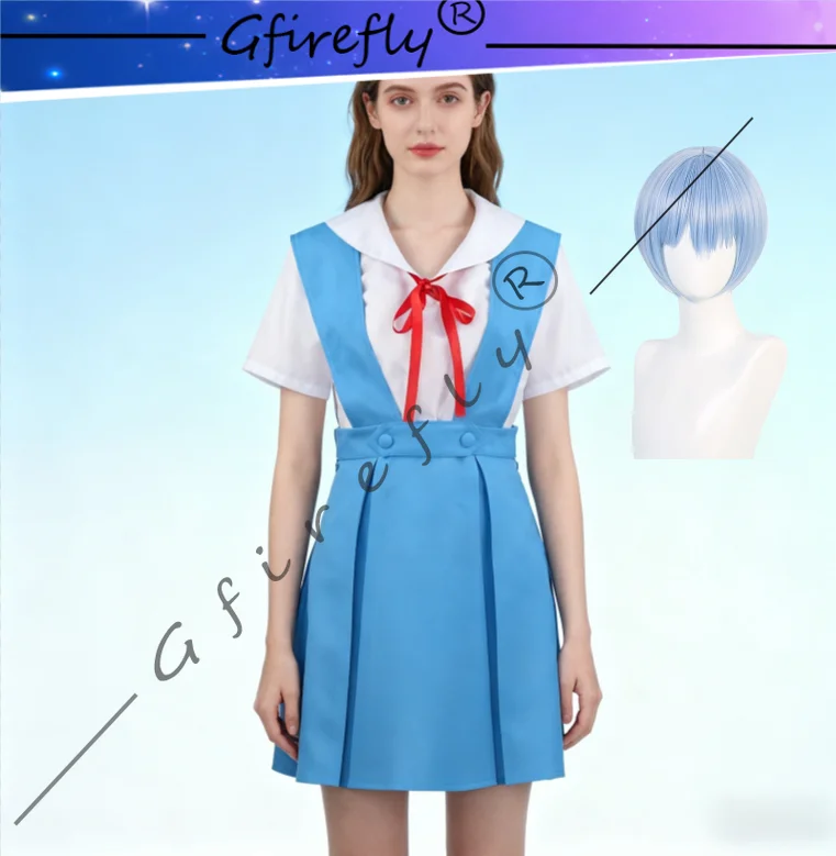 

EVA Anime Cosplay Ayanami Rei Cosplay Costume of The Same Style for Halloween At The Comic Exhibition