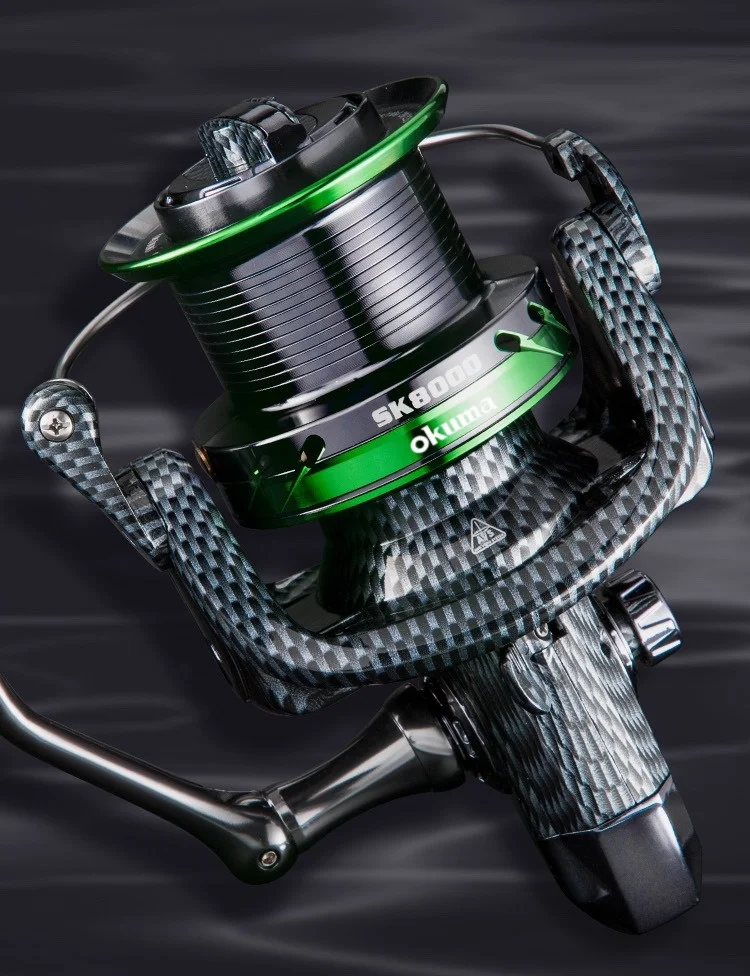 Okuma Brand, 40kg/77lb Max Bremskraft, 92% Vollmetall, Große Meeres-Spinnrolle, Langlebige Salzwasser-Surfcasting-Rolle, Korrosionsbeständig – Detail 7
