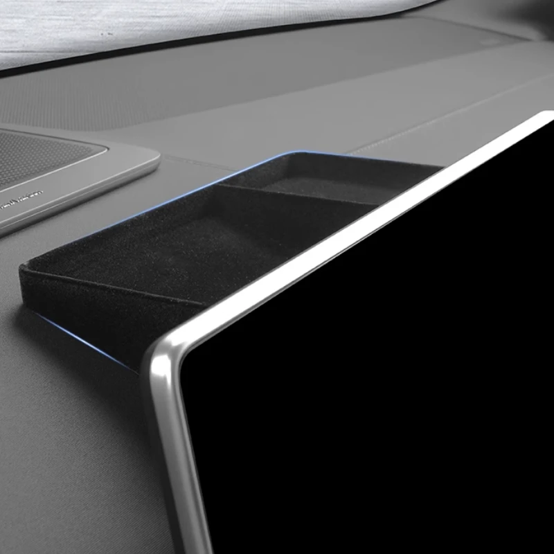 Screen Rear Storage Box Premium Sense Storage Storage Box For Polestar 4 Non-slip and Wear-resistant Modification Accessories