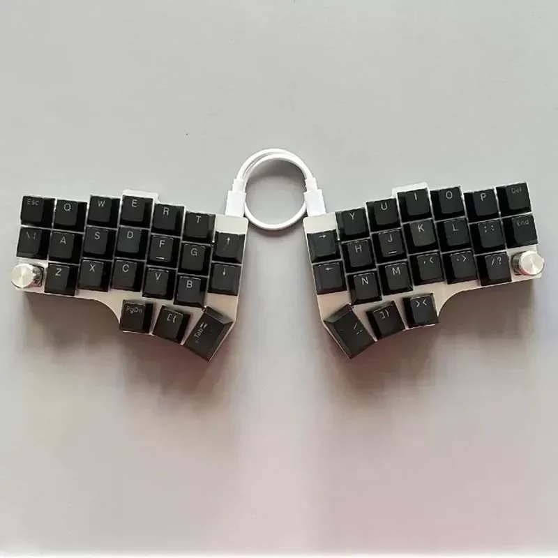 CORNE V4 Split Keyboard Wired With Knob Type-C Hot Swap QMK Support VIAL Ergonimic Split Keyboard Customize PC Gamer Accessories