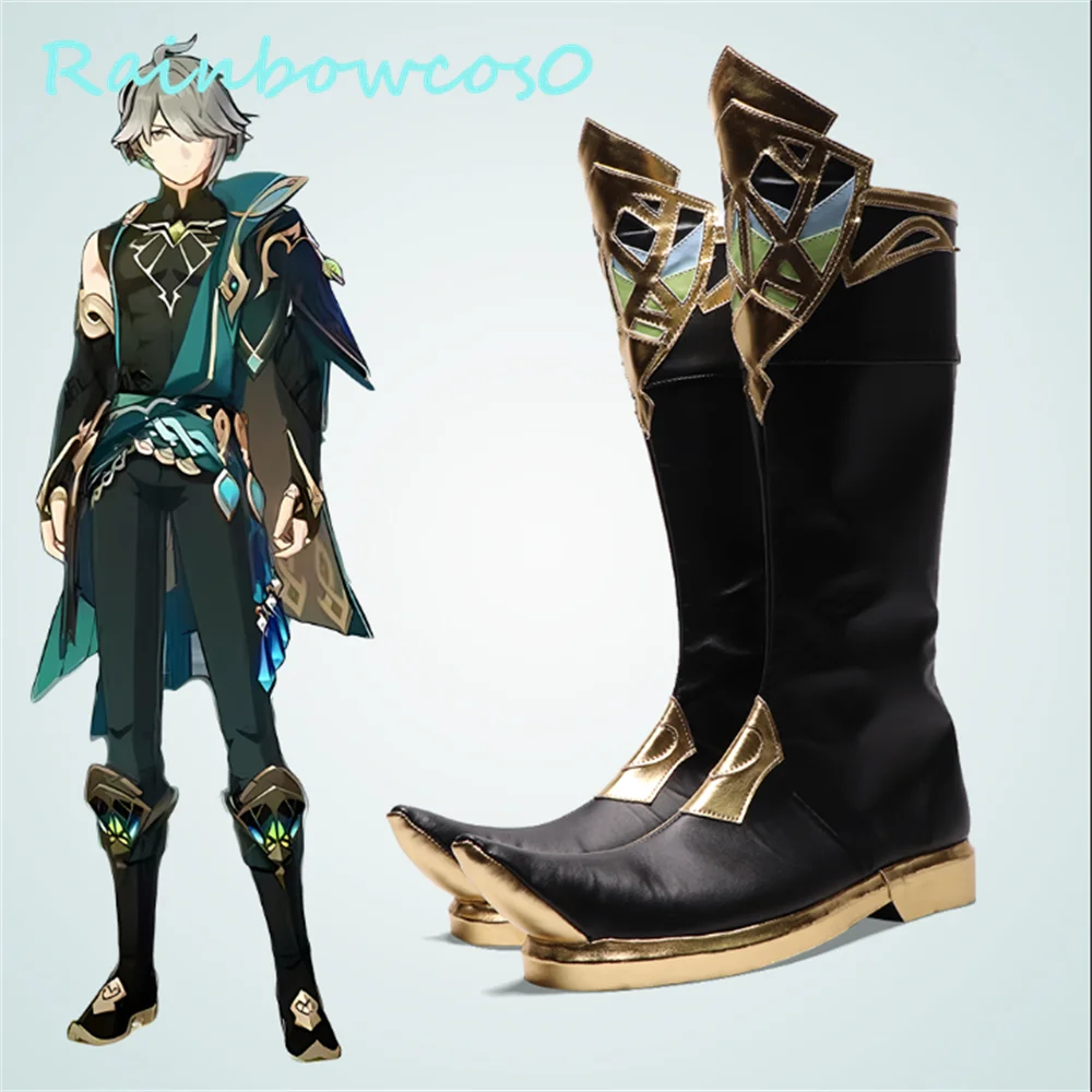 Genshin Impact Alhaitham alhayam Cosplay Shoes Boots Game Anime Party Halloween Chritmas RainbowCos0 W3130