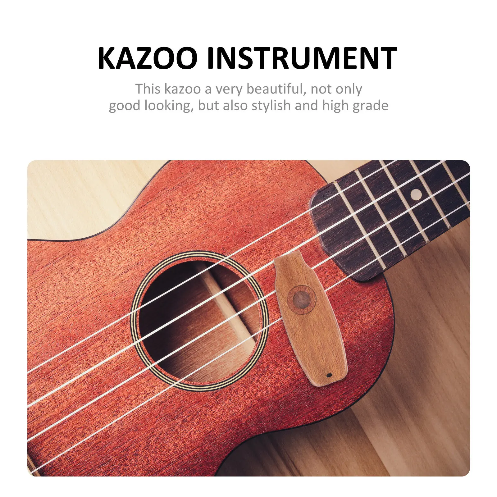 Kazoo Instrument Wood Exquisite Handcrafted Performance Kazoo Musical Instruments Easy Learning Kids Adults Gift