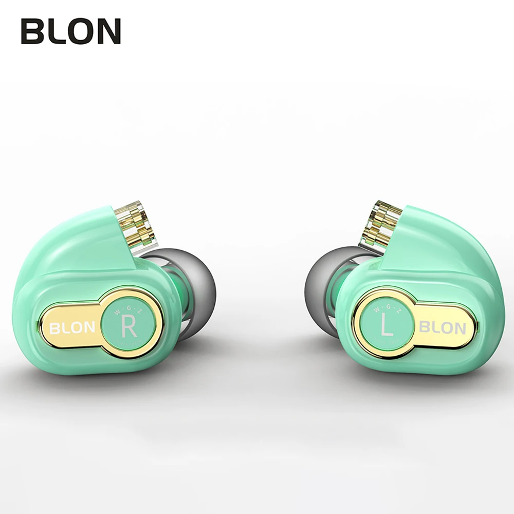 BLON BL-05S In Ear Earphone 2nd Generation 10mm CNT Diaphragm HiFi In-ear Earphone HIFI Sport Earphone Earbuds 2Pin 0.78mm