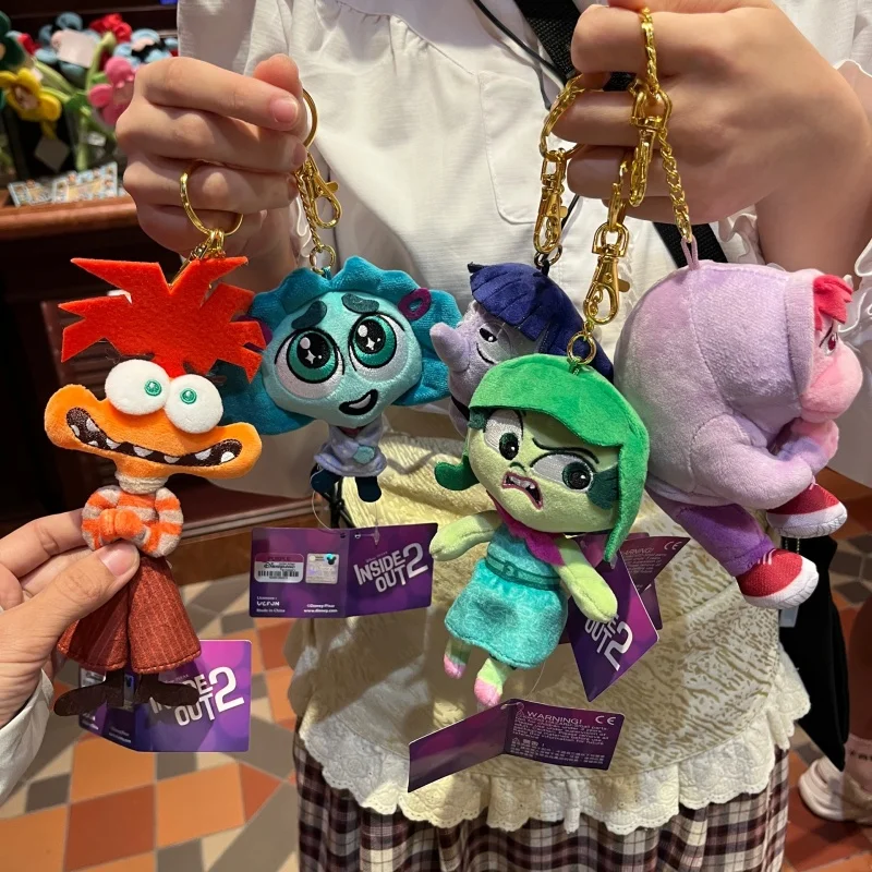 

Disney inside out 2 Jiao Jiao Le Le Plush Toy Pendant Keychain Bag Pendant Soft Stuffed toys for Fans And Collectors