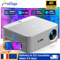 PROGAGA PG610W Native 1080P Projector 4k Android 5G WiFi 25000 Lumens 2G 32G Smart Home Theater Outdoor Video Portable Proyector