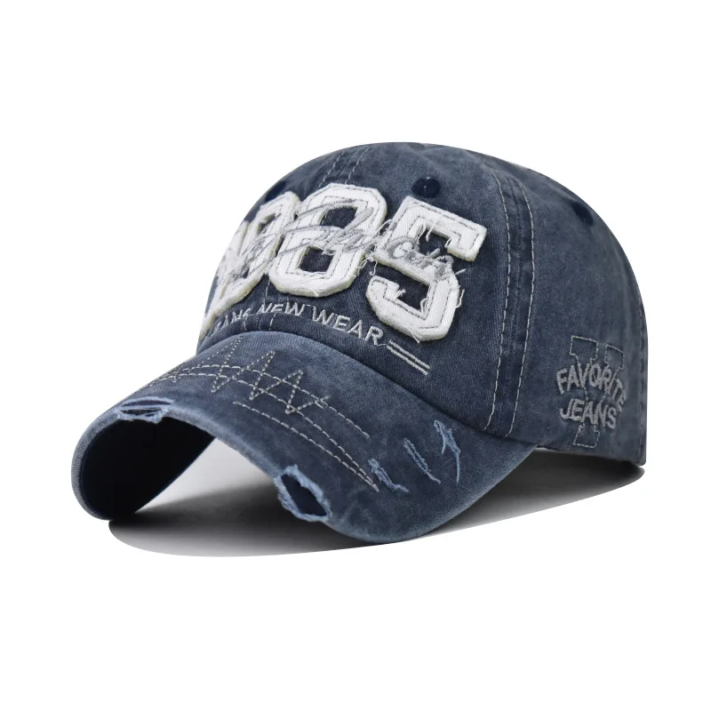 

Unisex Washed Cotton Vintage Cap Number 1985 Letter Embroidery Baseball Cap for Men and Women Outdoor Sports Hats