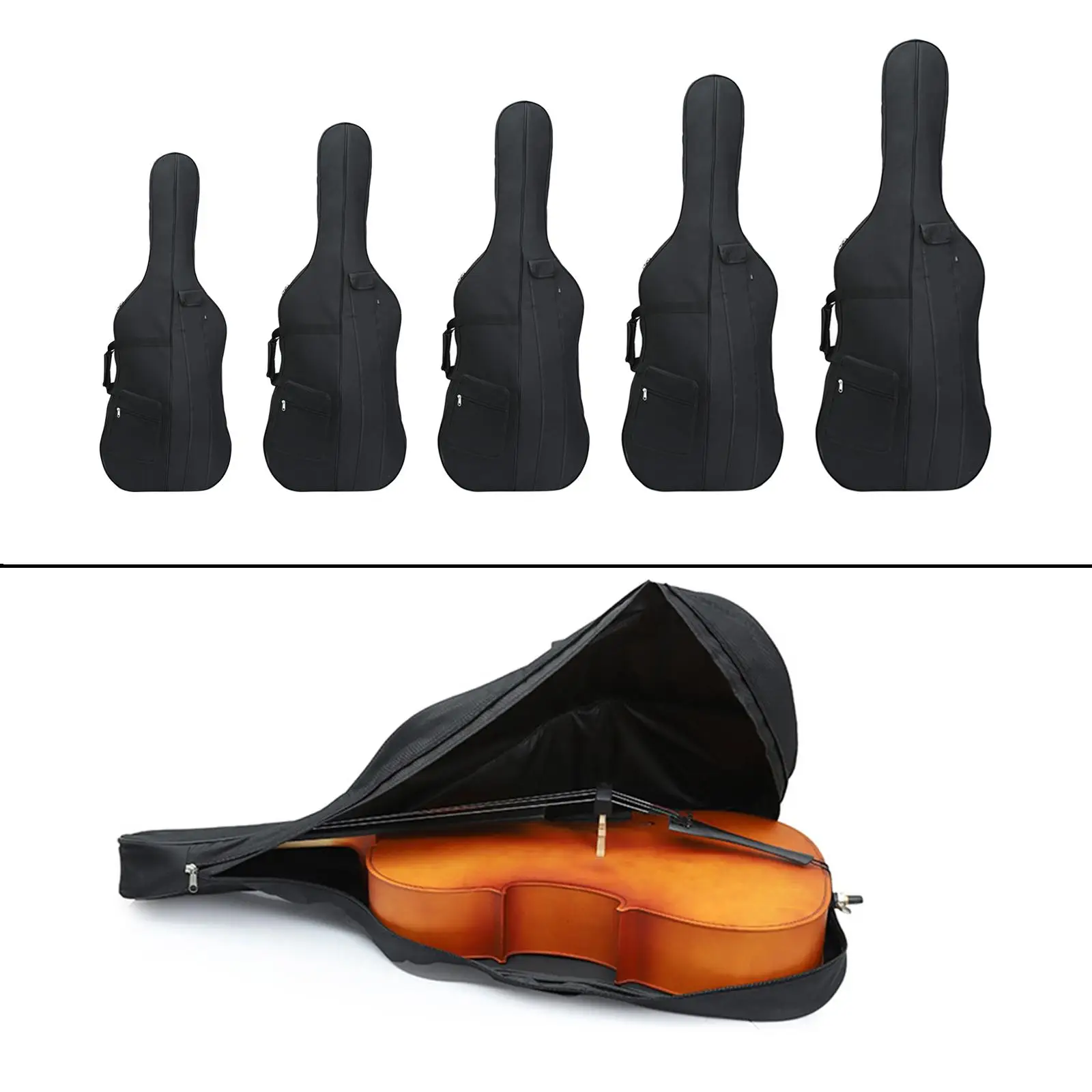 Cello Bag Cello Backpack Soft Cello Case Rainproof for Outdoor Camping Travel Stage Performance