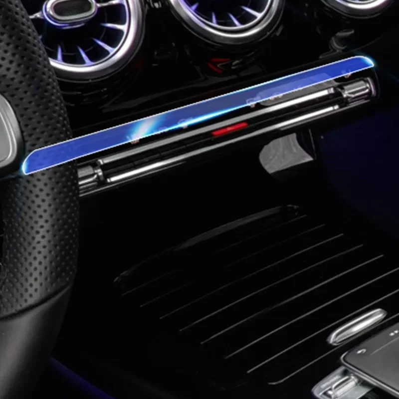 Car Center Console MultiMedia Mouse Protector Film For Mercedes Benz A Class W177 2019-21 Steering Wheel Prevent Scratches Decal