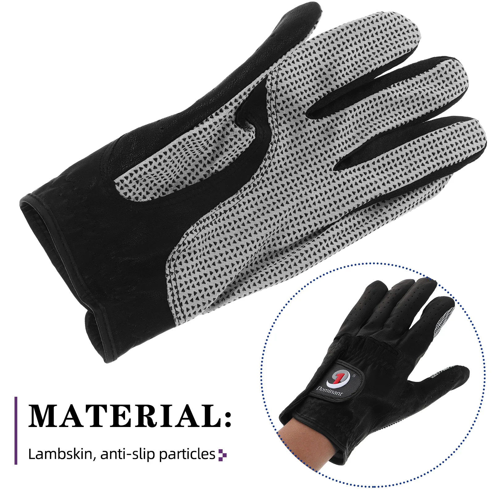 إكسسوارات الجولف للرجال قفاز اليد اليسرى جزيئات نونسليب مصممة مقاس 26 قفاز جولف للرجال لليد اليسرى قفازات رياضية