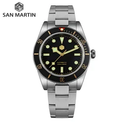 San Martin 40mm NH35 existent Hommes Plongée Montre 20iko Étanche BB58 Saphir Montre-Bracelet BGW-X1 C3 Shoous Horloge Reloj SN0008C