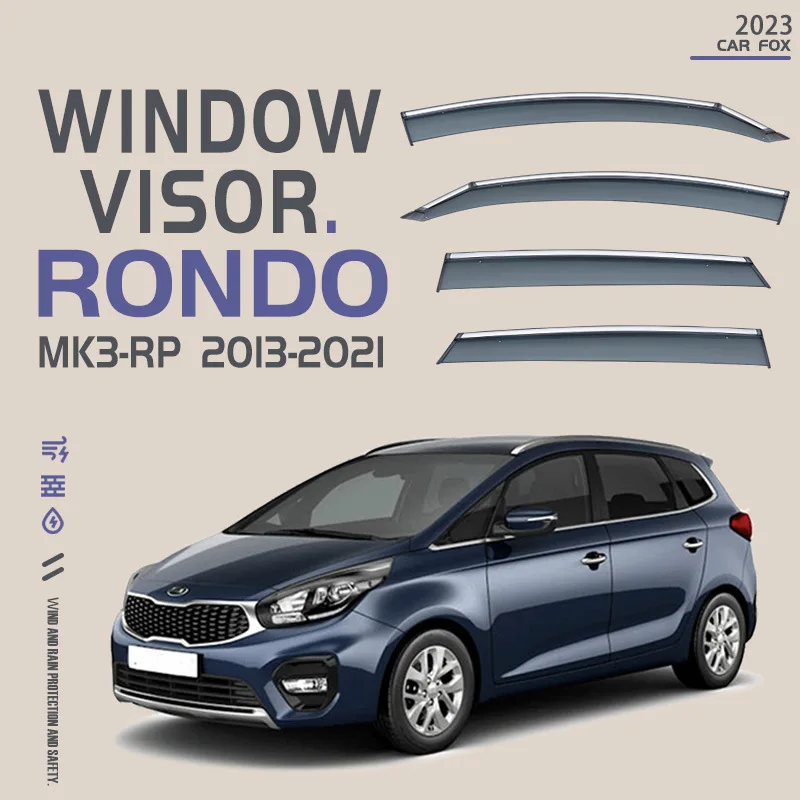 

For KIA Naza Citra 2 Rondo 7 Car Window Visor Awning Shelters Windshield Side Window Rain Sun Shade Auto Accessories Car Styling