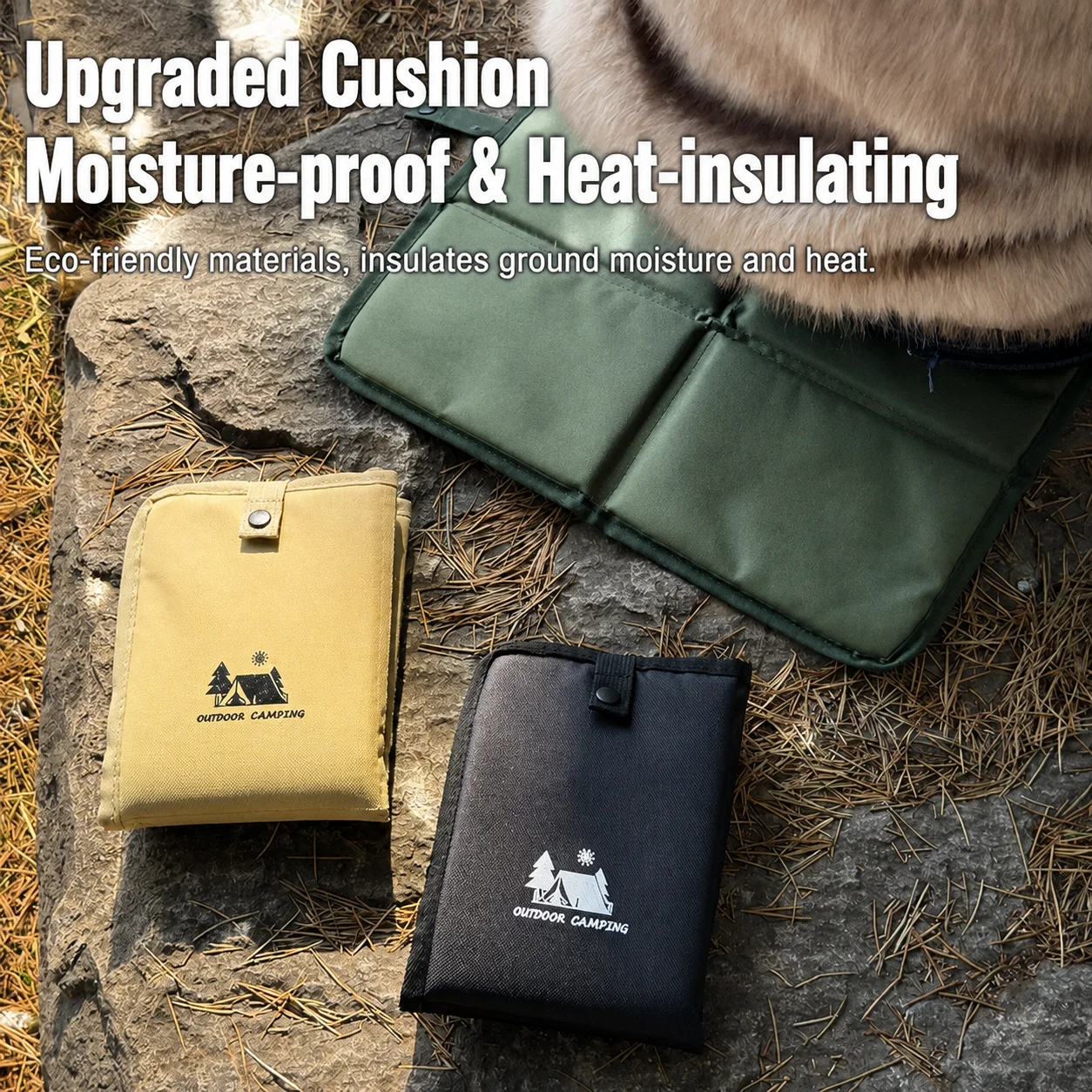Portable Oxford Cloth Foldable Outdoor Hiking Mat, Moisture-Proof, Dirt-Resistant Picnic Mat, Camping Heat-Insulating Beach Mat