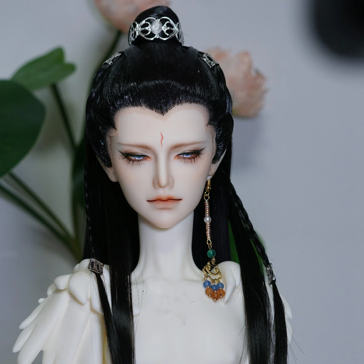 1/3 Scale Ancient Costume BJD Wig Doll Accessories Hanfu Antique Style Hair Retro Samurai Wigs For BJD/SD SD13 SSDF Uncle C1895
