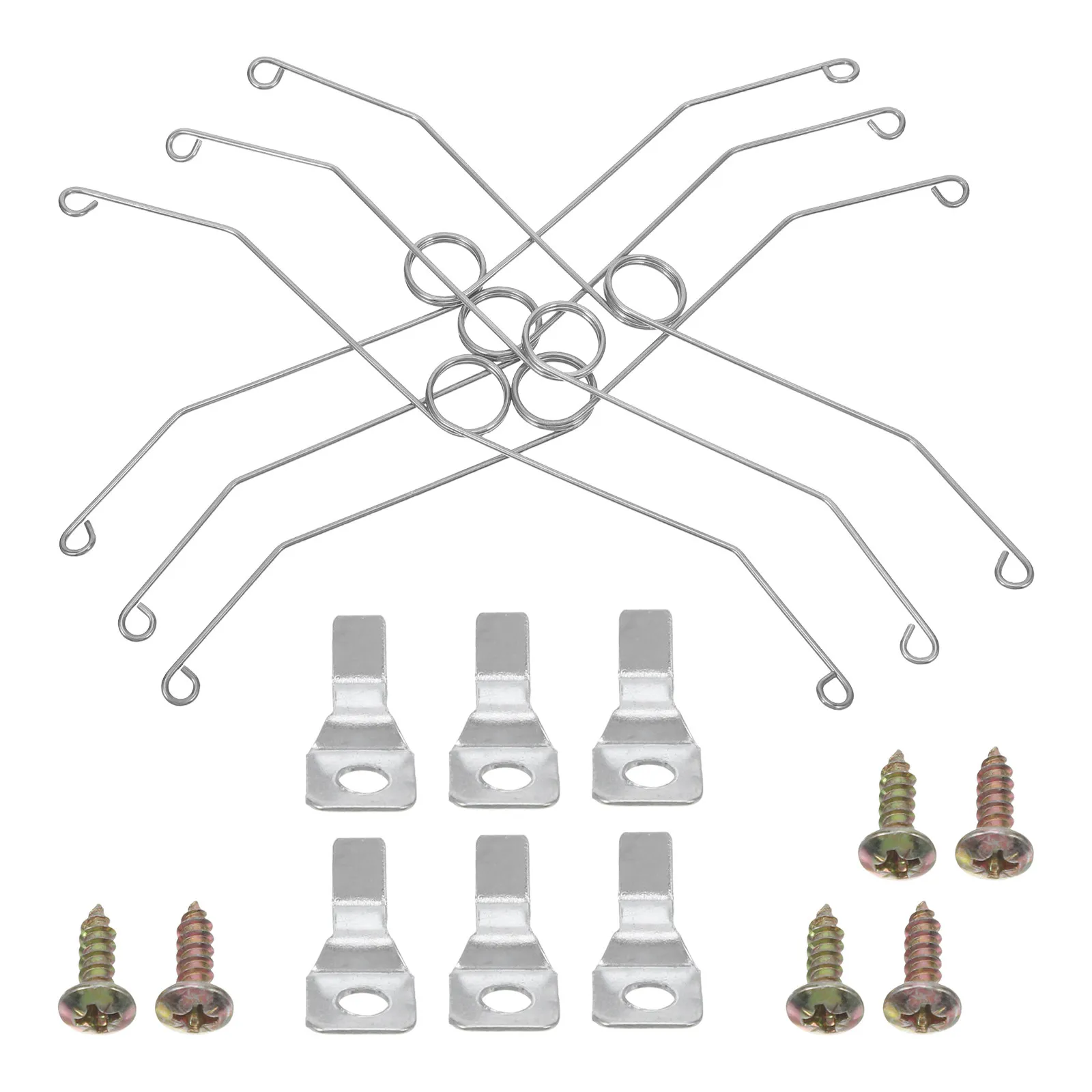 6 Set Ventilation Fan Spring Fastener Air Duct Grille Clips Ceiling Exhaust Diffuser Bathroom Cover Hardware Register Mounting