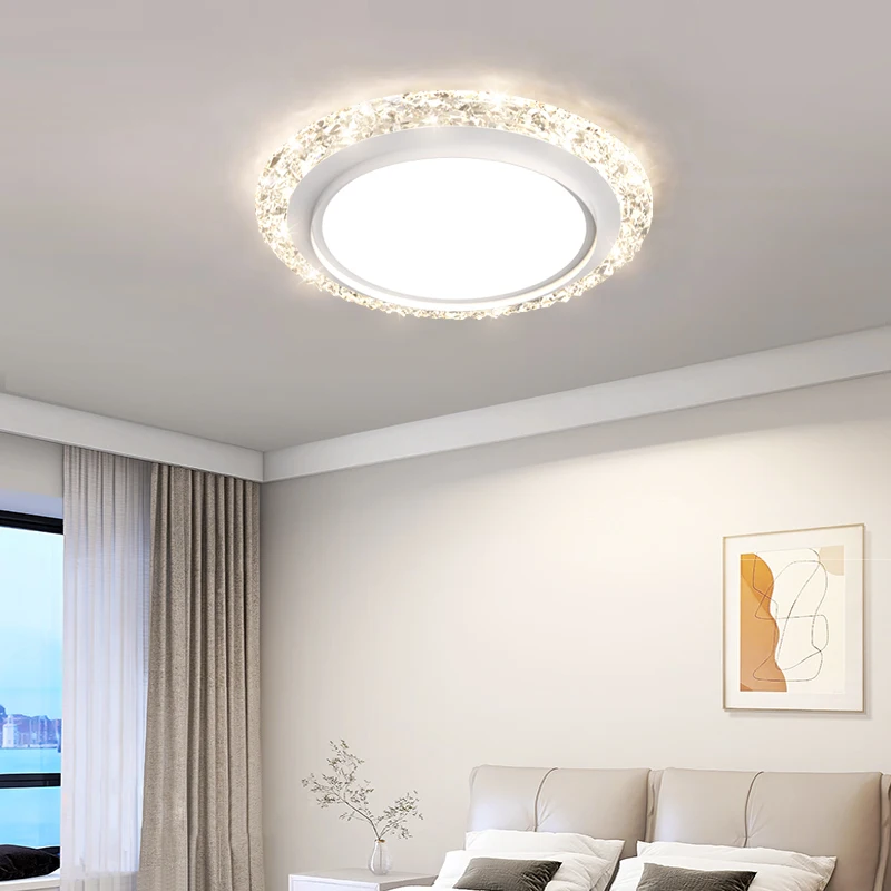 Modern Acrylic LED Round Home Ceiling Light Minimalist Fashion Atmosphere Bedroom Aisle Room Decoration Lamp Fixture