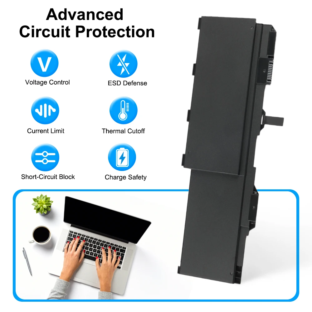 KingSener Replacement AL08XL Laptop Battery For HP ZBook Fury 15 G7 17 G7 Series Notebook 15.44V 6110mAh/94Wh