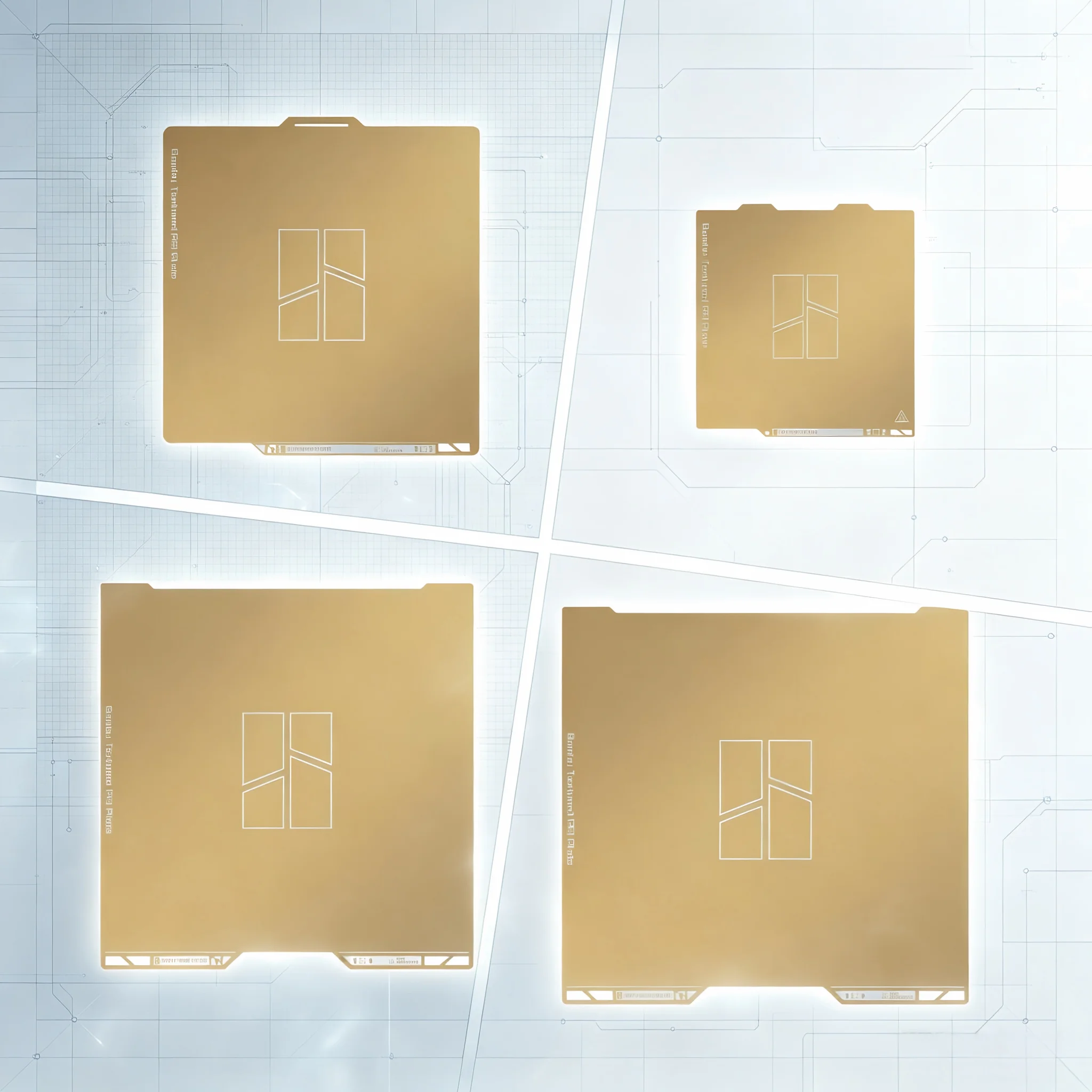Double-Sided Textured Spring Steel Magnetic Build Surface Bambu Lab Origina X1 P1 A1 Mini Series High-Temp Adhesion 3D Printing