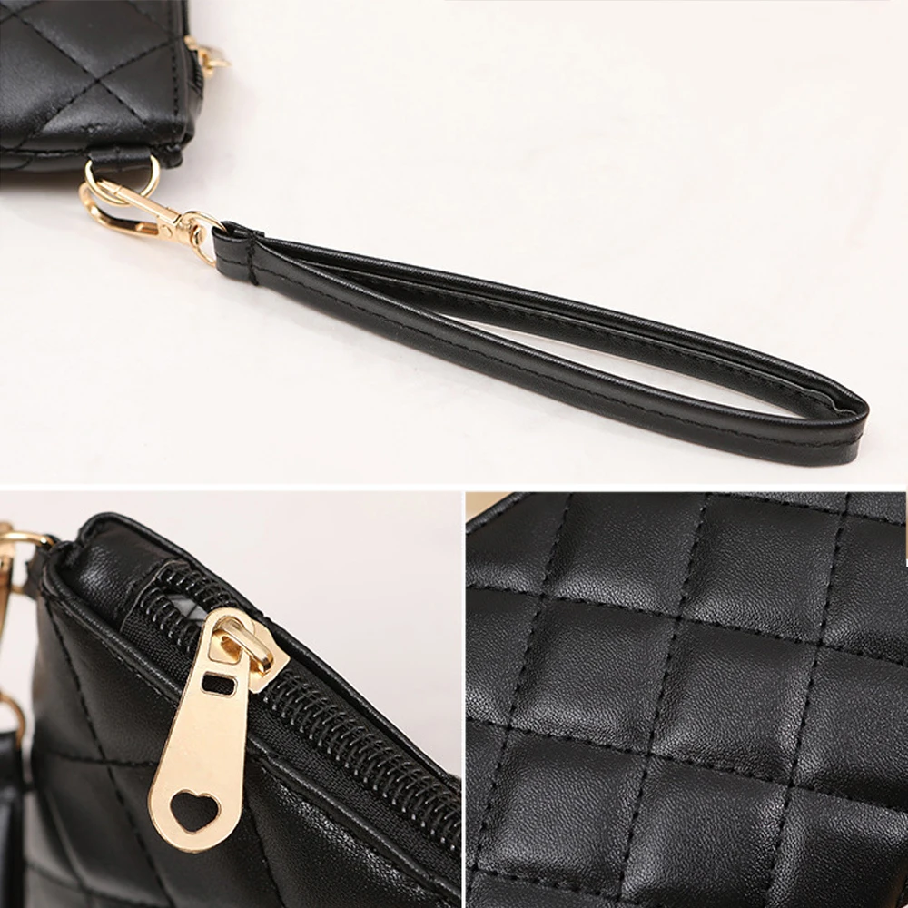 Solid Color Pu Leather Long Wallet Women Portable Wrist Bag Large Capacity Clutch Zipper Coin Purse Business Card Holder Handbag