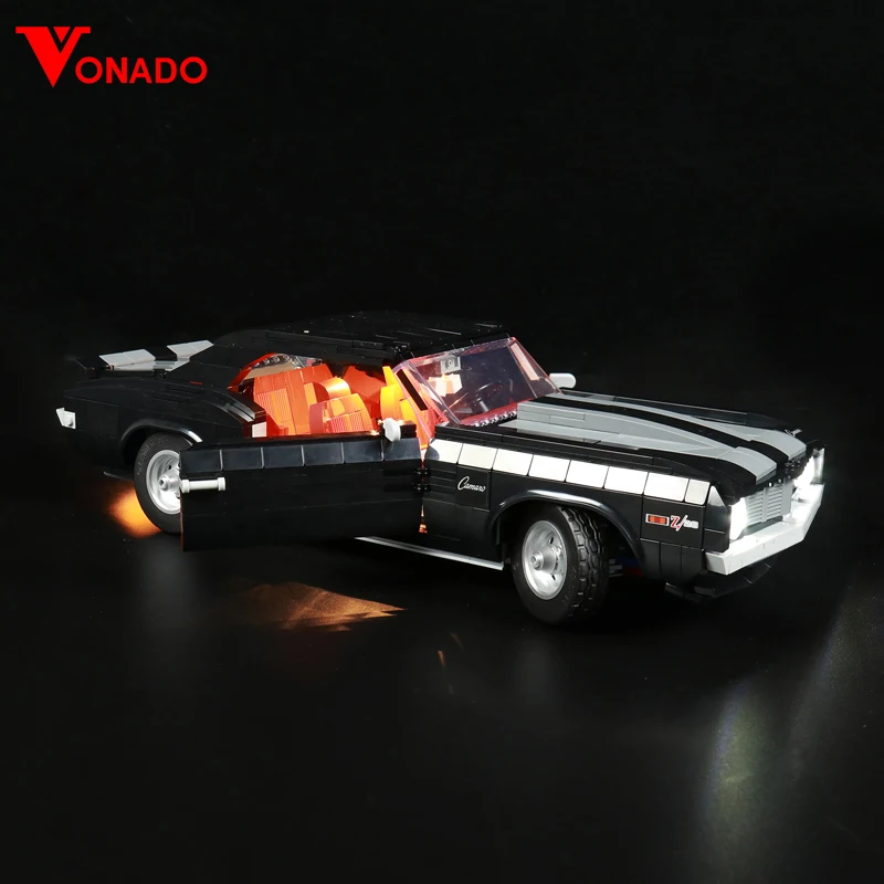 Vonado LED Light Kit For 10304 Chevroleted Camaro Z28 DIY Toys Set Not Included Building Blocks Only Lighting Kit