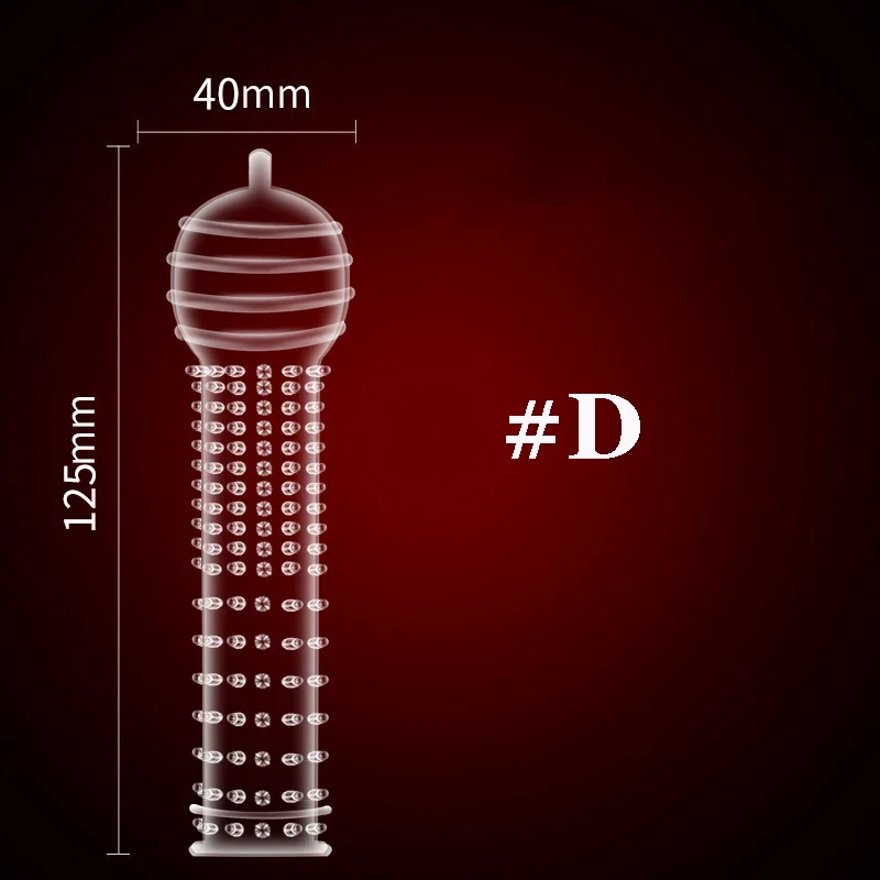 Silicon Reusable Condom Penis Extender Sleeve For Men Dildo Sheath Crystal Condoms Delay Ejaculation Sex Toys Intimate Goods image 4