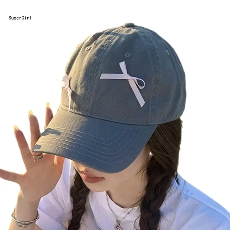 

Spring Casual Sun Hat Teens Girl Adjust Baseball Hat Girlfriends Favor Gift J78E