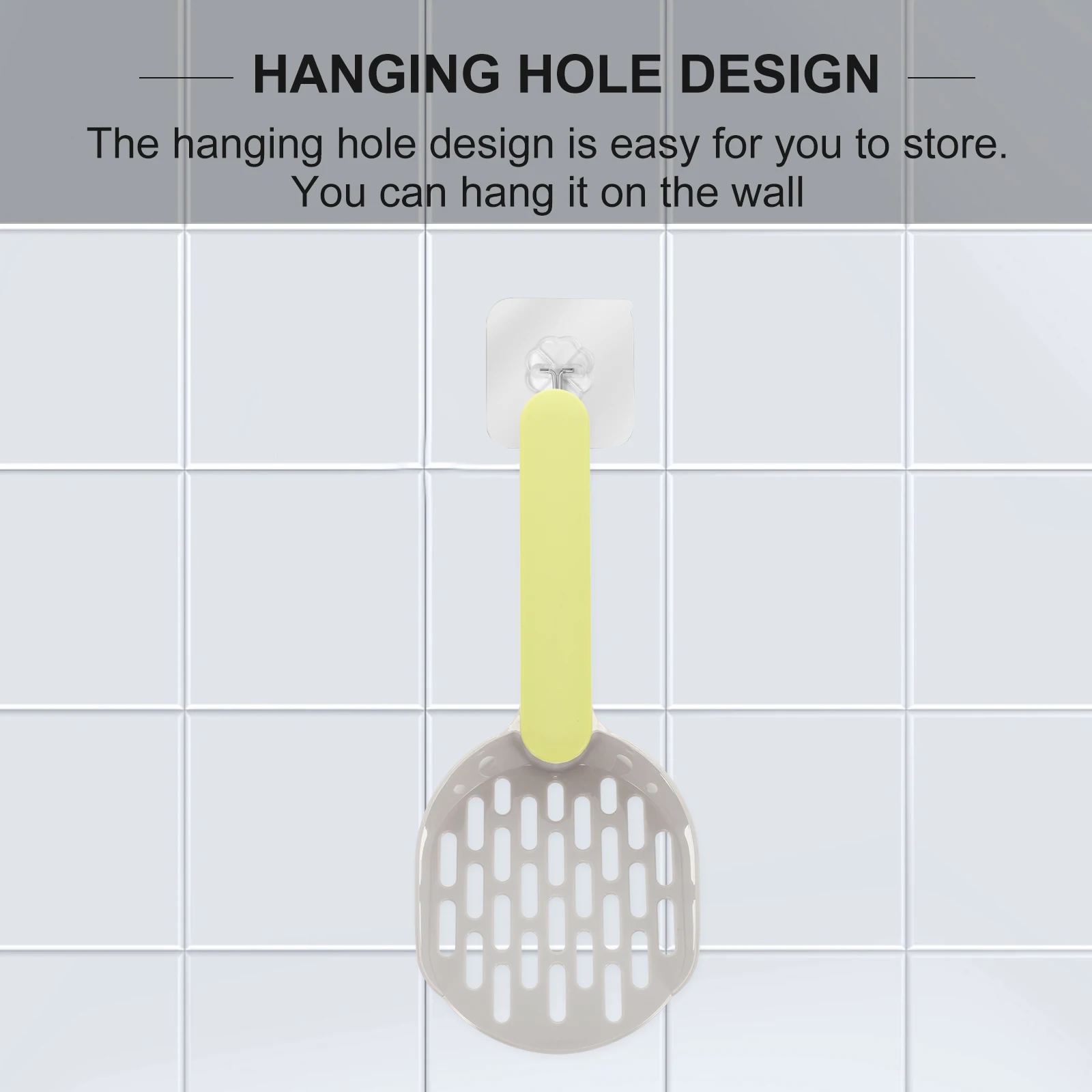 

Cat Litter Shovel Kitten Scoop Scooper with Holder Trash Rack Pet Abs Scoops Poop