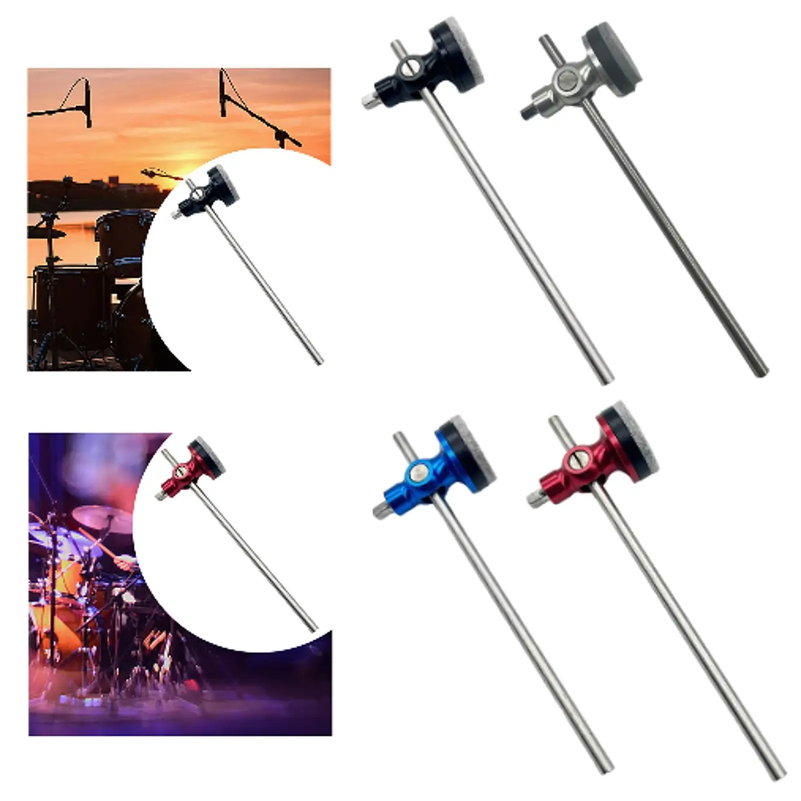 Drum Hammer Head Kick Drum Foot Pedal Beatermetal Accessories Professional Drum and Hammer Stick for Electronic Drums