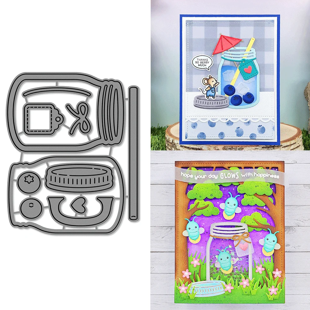 

Build-a-drink Mason Jar Add-on Metal Cutting Dies Embossing Diecut 2025 New For DIY Card Making Scrapbooking Crafting Supplies