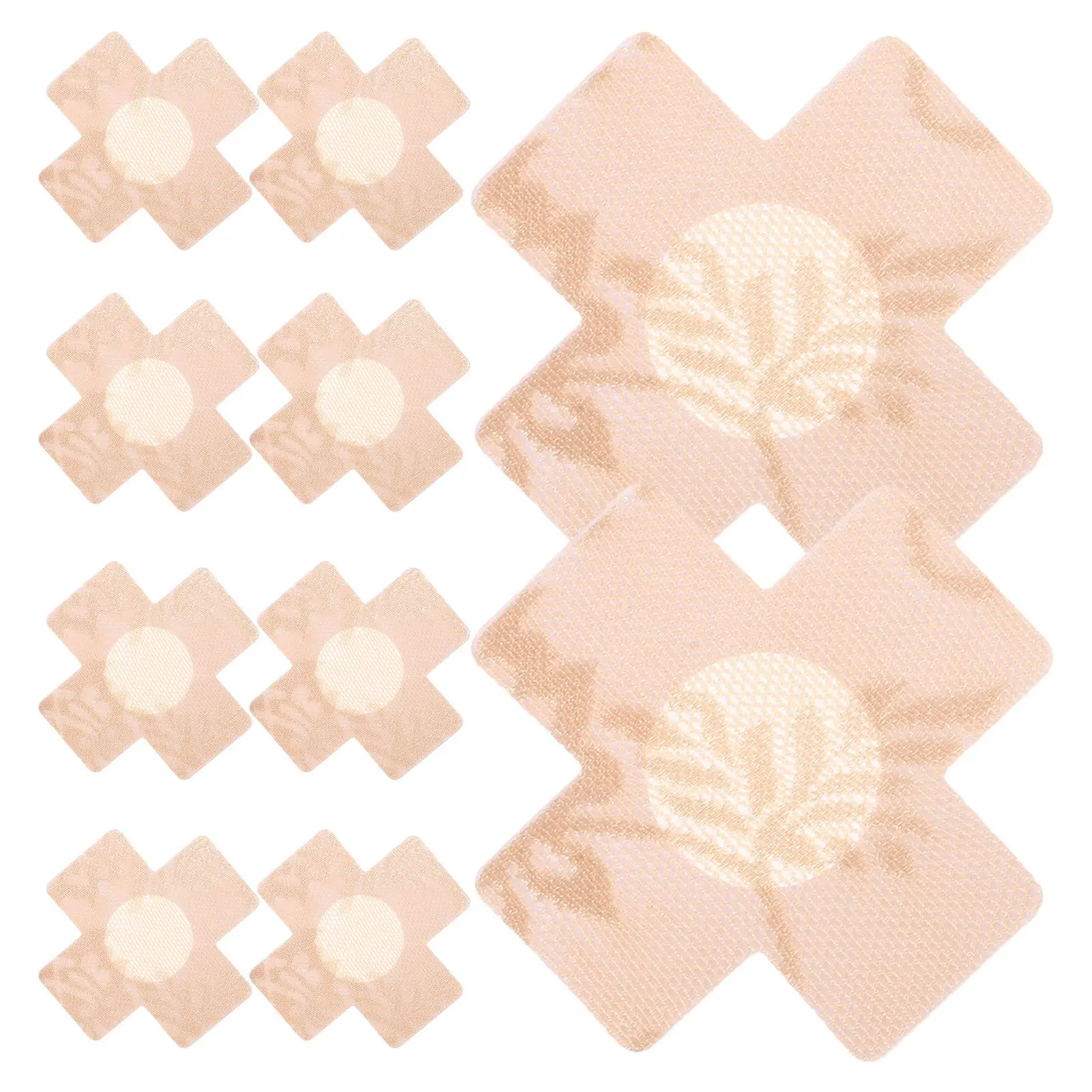 

20 Pcs Comfortable Breast Pads Self Adhesive Disposable Nipple Covers Women Invisible Tape Lace Breathe Skin Friendly Stickers