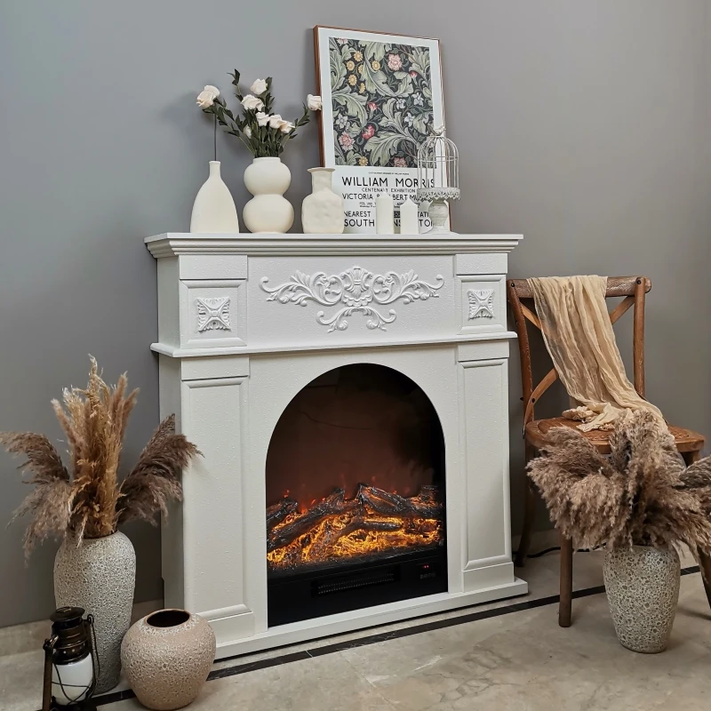 

Large Luxury Living Room Fireplace Classic Cozy Nordic Wood Living Room Cabinets Narrow Decoration Mueble Salon Furniture Home