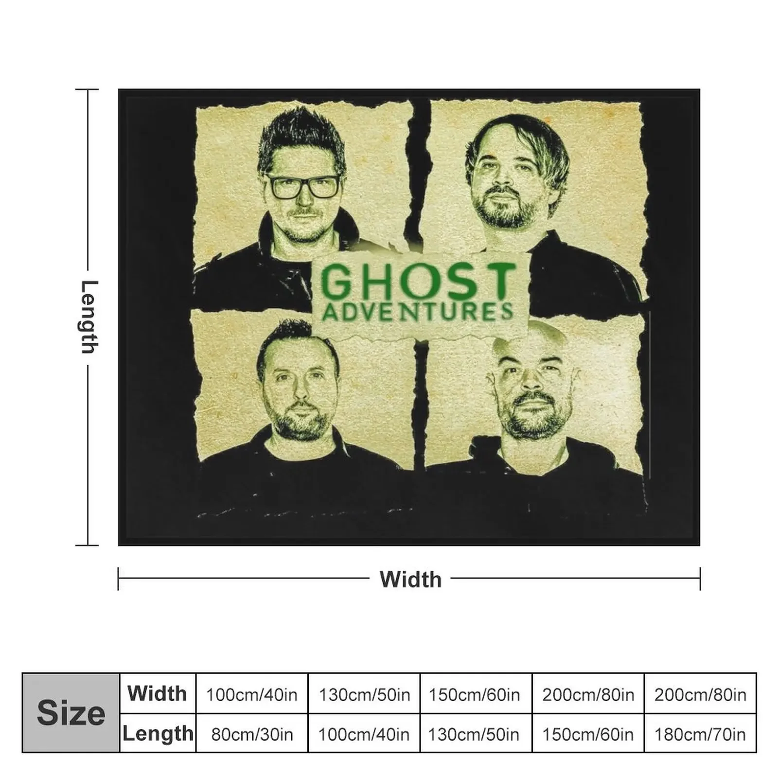 Ghost Adventures Crew Throw Blanket Beach warm for winter Thins Luxury Throw Blankets